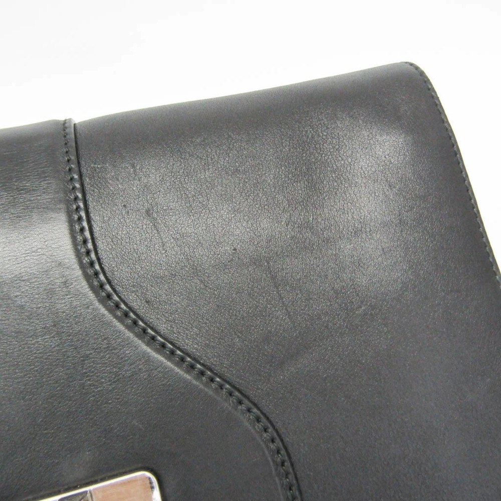 PRADA Black Leather Shoulder Bag - Picture 10 of 16